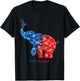 Elephant With Flower HLHS Awareness Ribbon T-Shirt - T-Shirt | Black