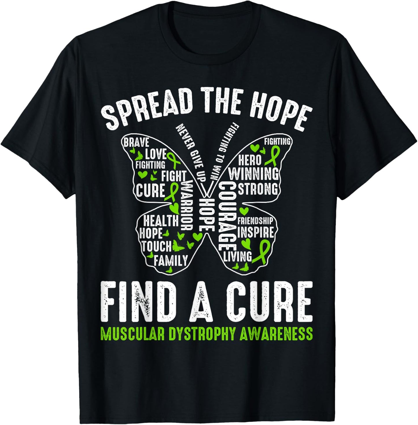 Duchenne Muscular Dystrophy Awareness Believe In Cure T-Shirt - T-Shirt | Black