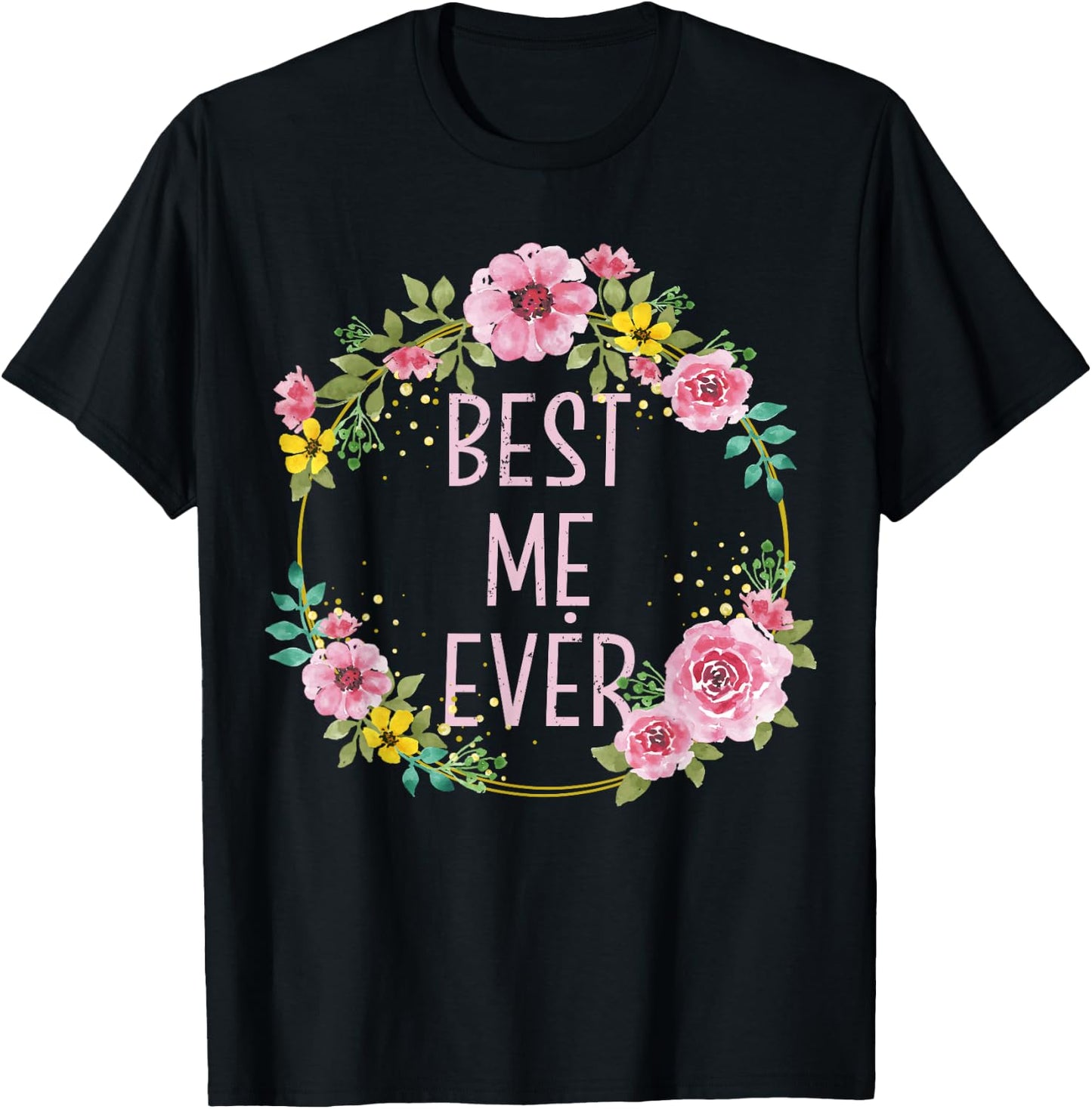 Women Floral Vietnamese Mom | Best Me Ever T-Shirt - T-Shirt | Black