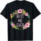 Women Floral Vietnamese Mom | Best Me Ever T-Shirt - T-Shirt | Black