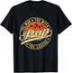 Pap The Man The Myth The Legend Shirt Funny Father's Day T-Shirt - T-Shirt | Black