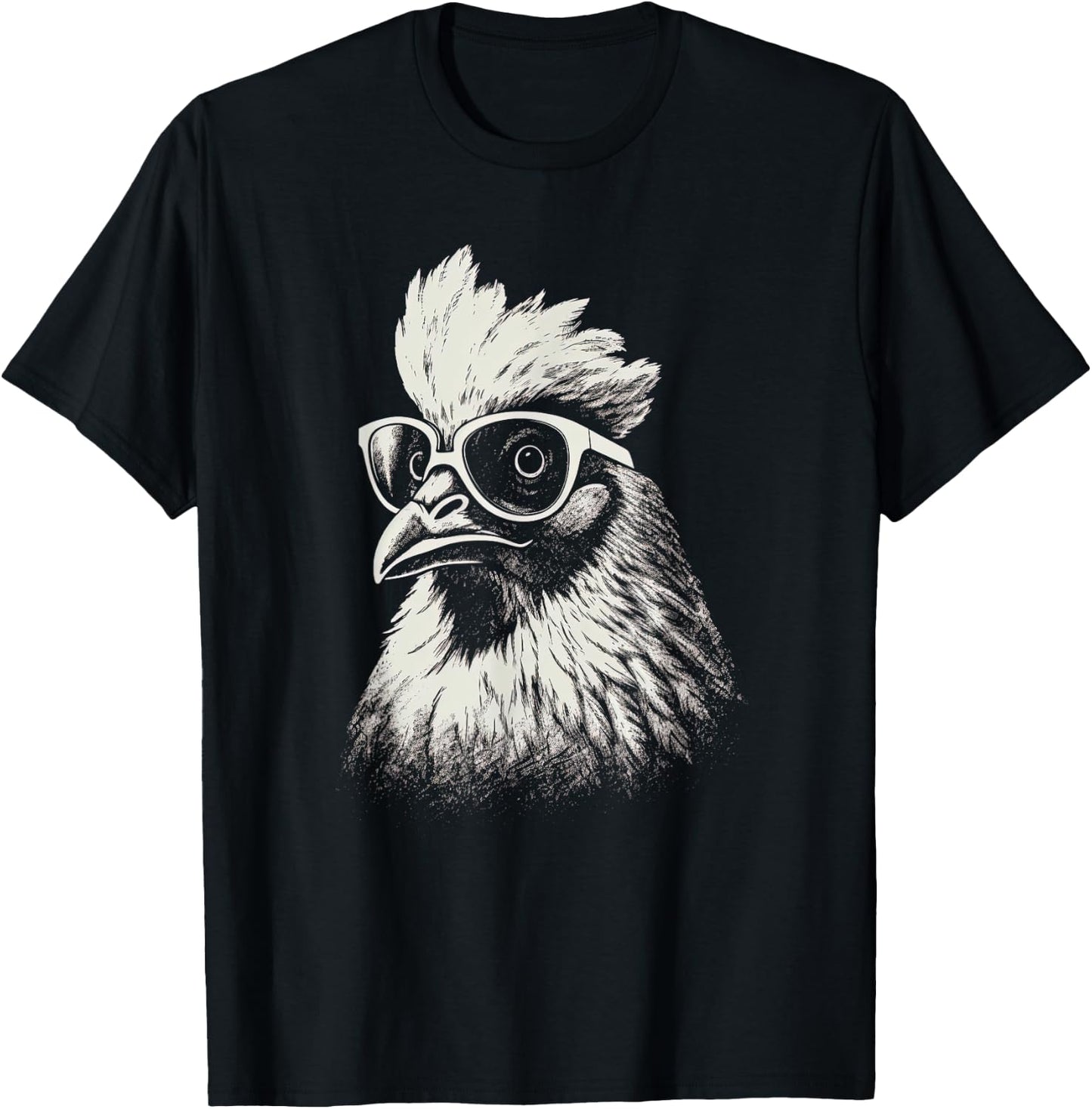 Funny Chicken cool Graffiti Urban art street T-Shirt - T-Shirt | Black
