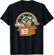 Vintage Adopt A Street Cat Shirt Funny Opossum Raccoon Skunk T-Shirt - T-Shirt | Black