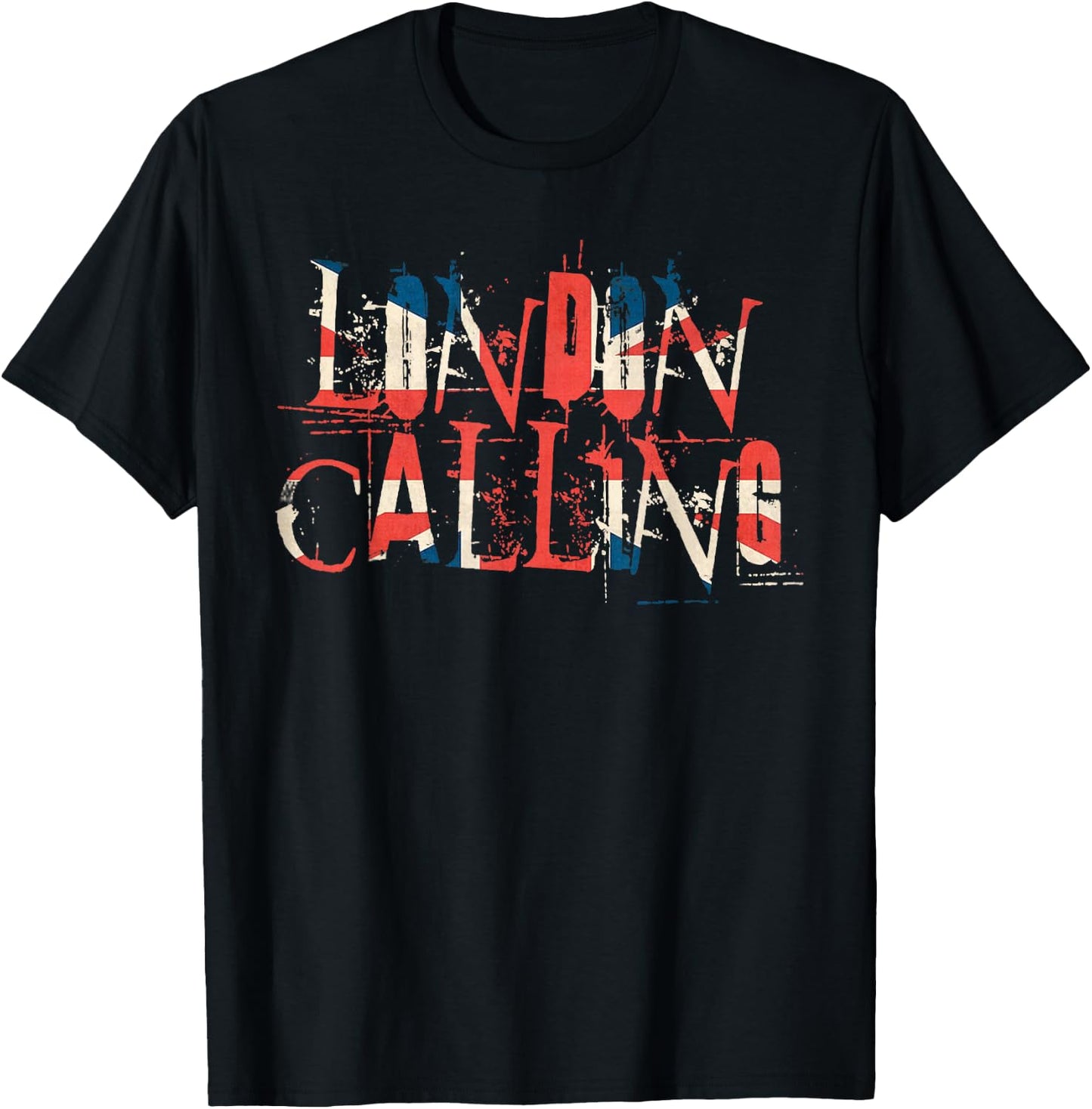 Vintage Retro London Calling T-Shirt - T-Shirt | Black