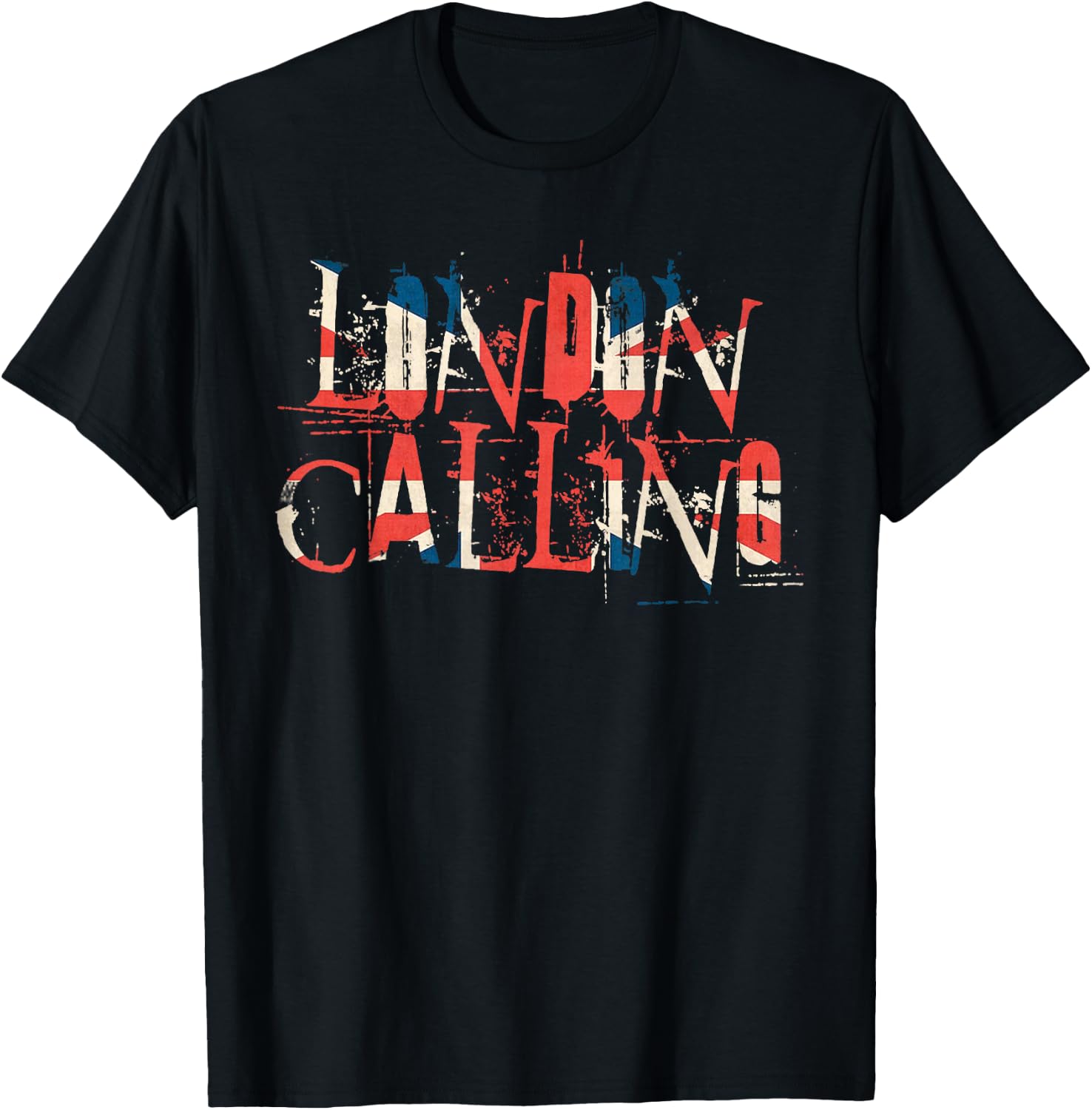 Vintage Retro London Calling T-Shirt - T-Shirt | Black