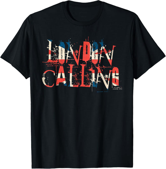 Vintage Retro London Calling T-Shirt - T-Shirt | Black