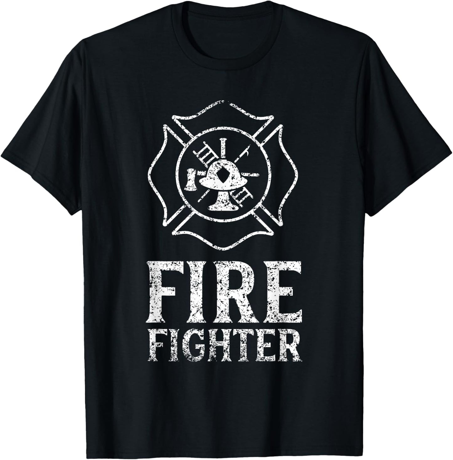 Firefighter Fire Fighter Fireman Firefighting Job T-Shirt - T-Shirt | Black