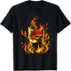 Funny burning look for Fire Cats and Hell Cat Lovers T-Shirt - T-Shirt | Black