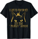 I Like To Stay In Bed It's Too "Peopley" Outside Cat Lover T-Shirt - T-Shirt | Black
