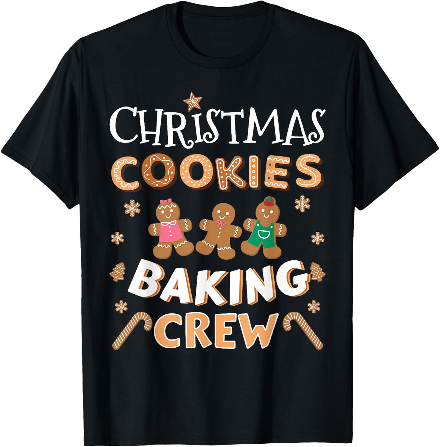 Christmas cookies baking crew for family xmas pajamas T-Shirt - T-Shirt | Black