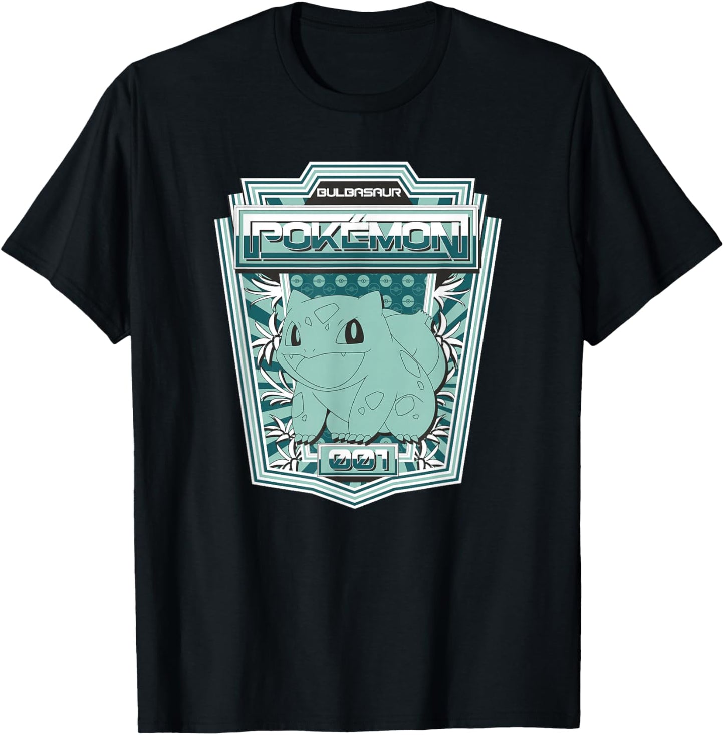 Pokémon Bulbasaur 001 Color Pop Badge T-Shirt - T-Shirt | Black