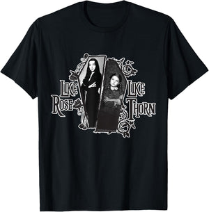 The Addams Family TV Series – Mothers Day Morticia Wednesday T-Shirt - T-Shirt | Black