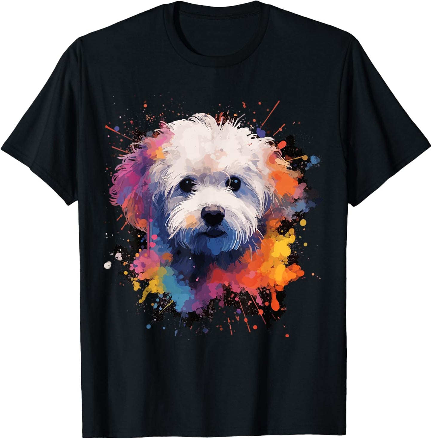 Bichon Frise Dog T-Shirt - T-Shirt | Black