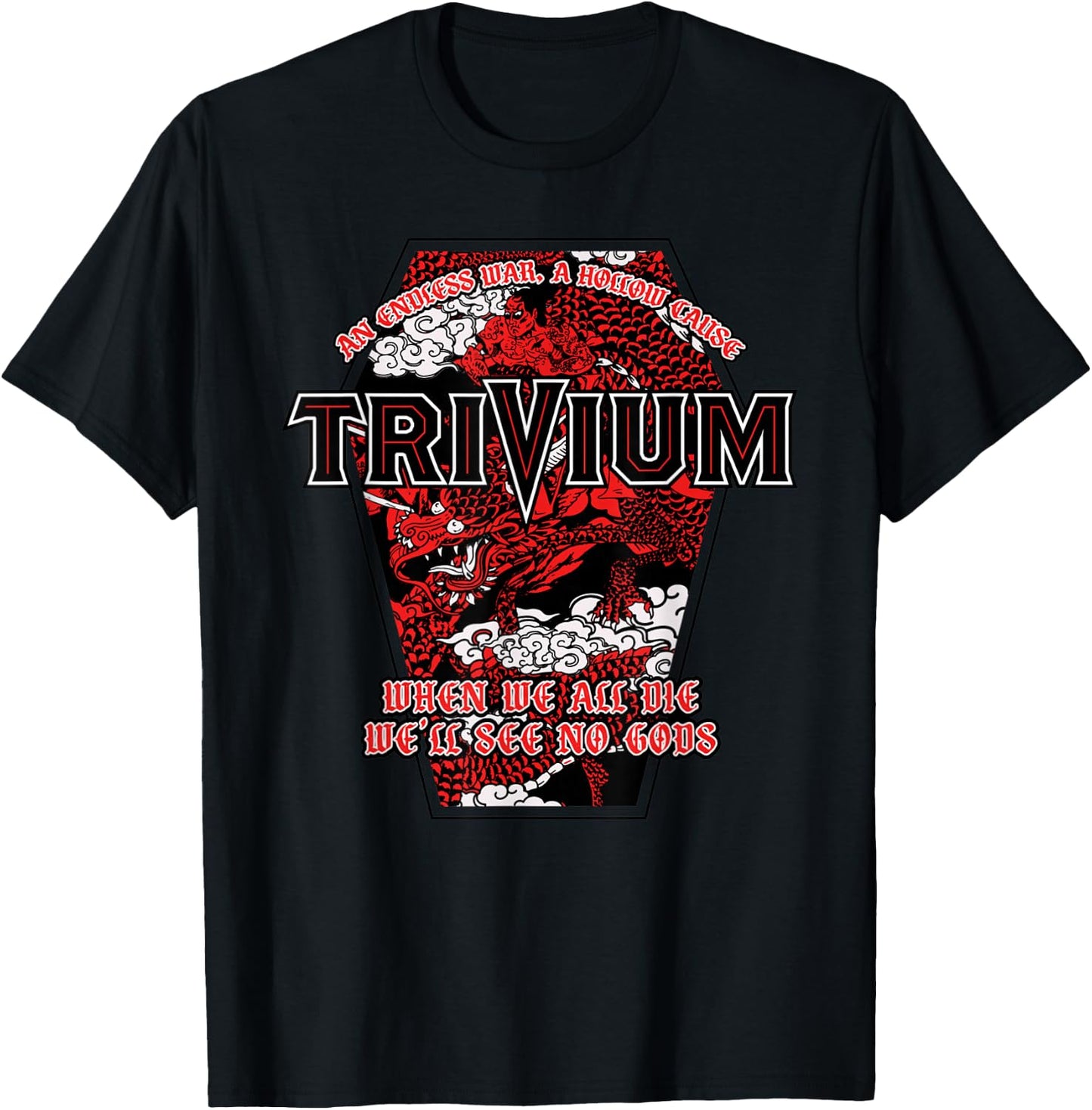 Trivium No Gods White T-Shirt - T-Shirt | Black