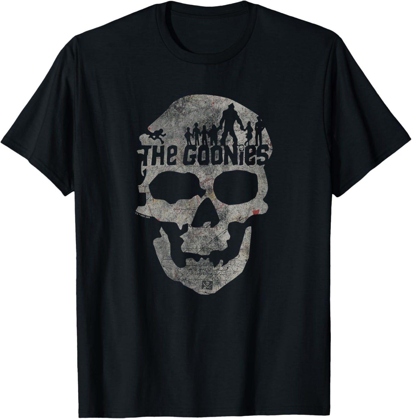 The Goonies Skull on Black T-Shirt - T-Shirt | Black