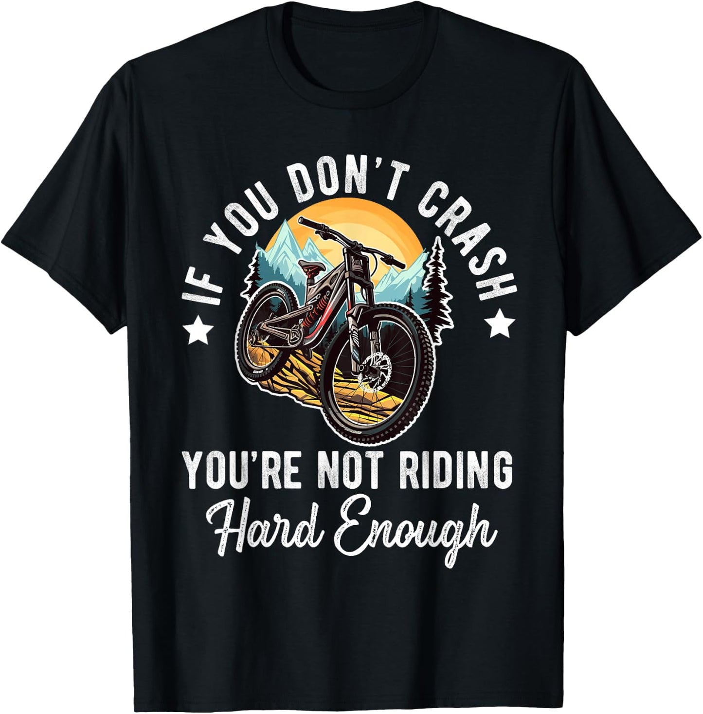 Mountain Bike For Boys Funny MTB Biking Lover T-Shirt - T-Shirt | Black