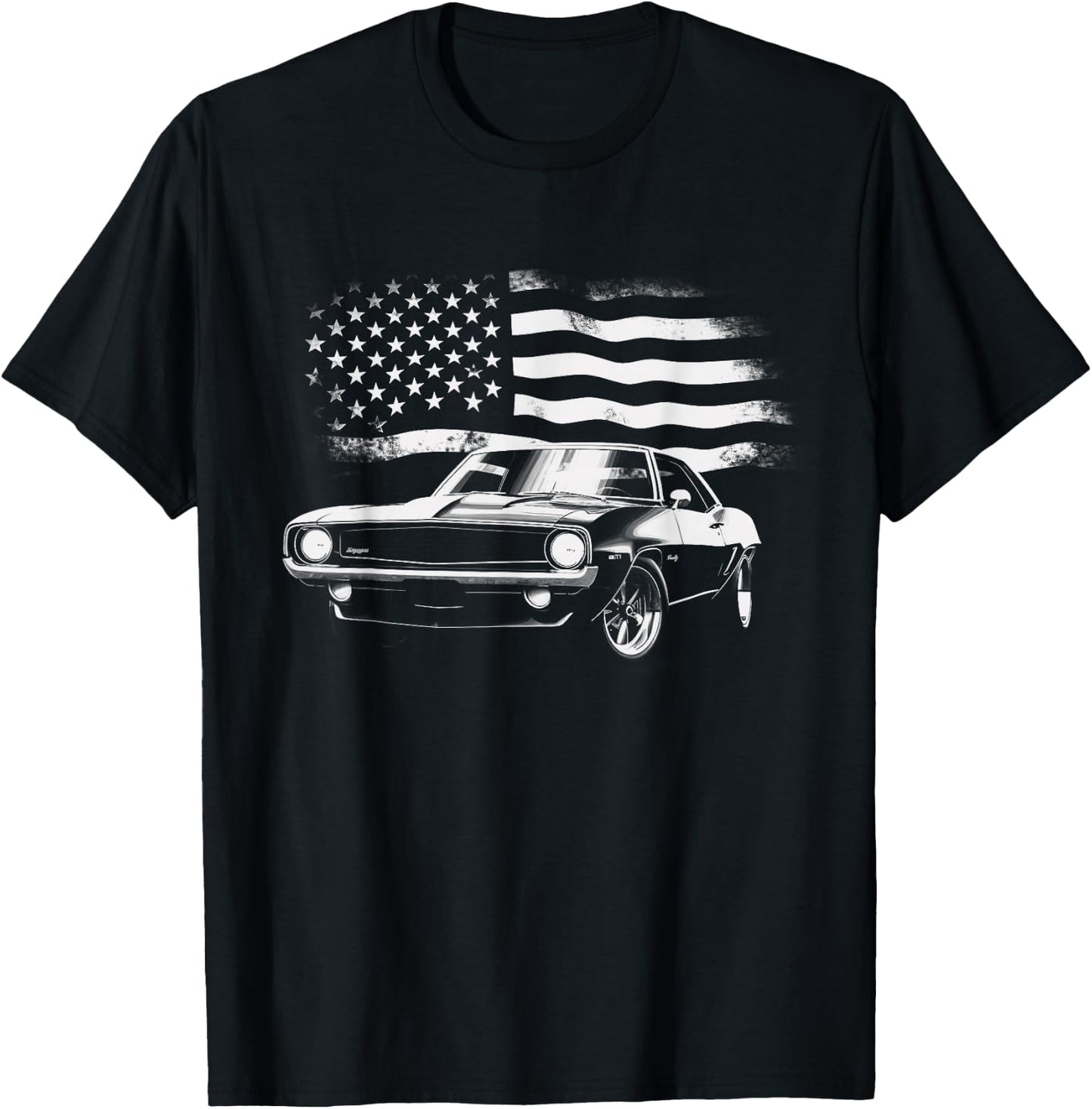 Vintage Classic Muscle Car T-Shirt - T-Shirt | Black