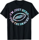Just Here For The Snacks American Football Sister Tie Dye T-Shirt - T-Shirt | Black