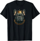 Funny French Bulldog Frenchie with a Golden Crown T-Shirt - T-Shirt | Black