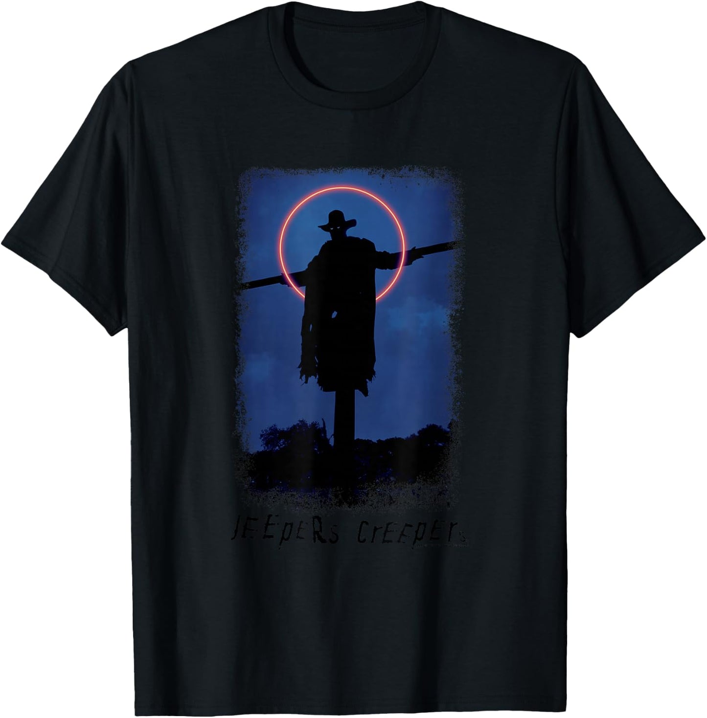 Jeepers Creepers Halloween Vintage Not My Scarecrow Halo T-Shirt - T-Shirt | Black