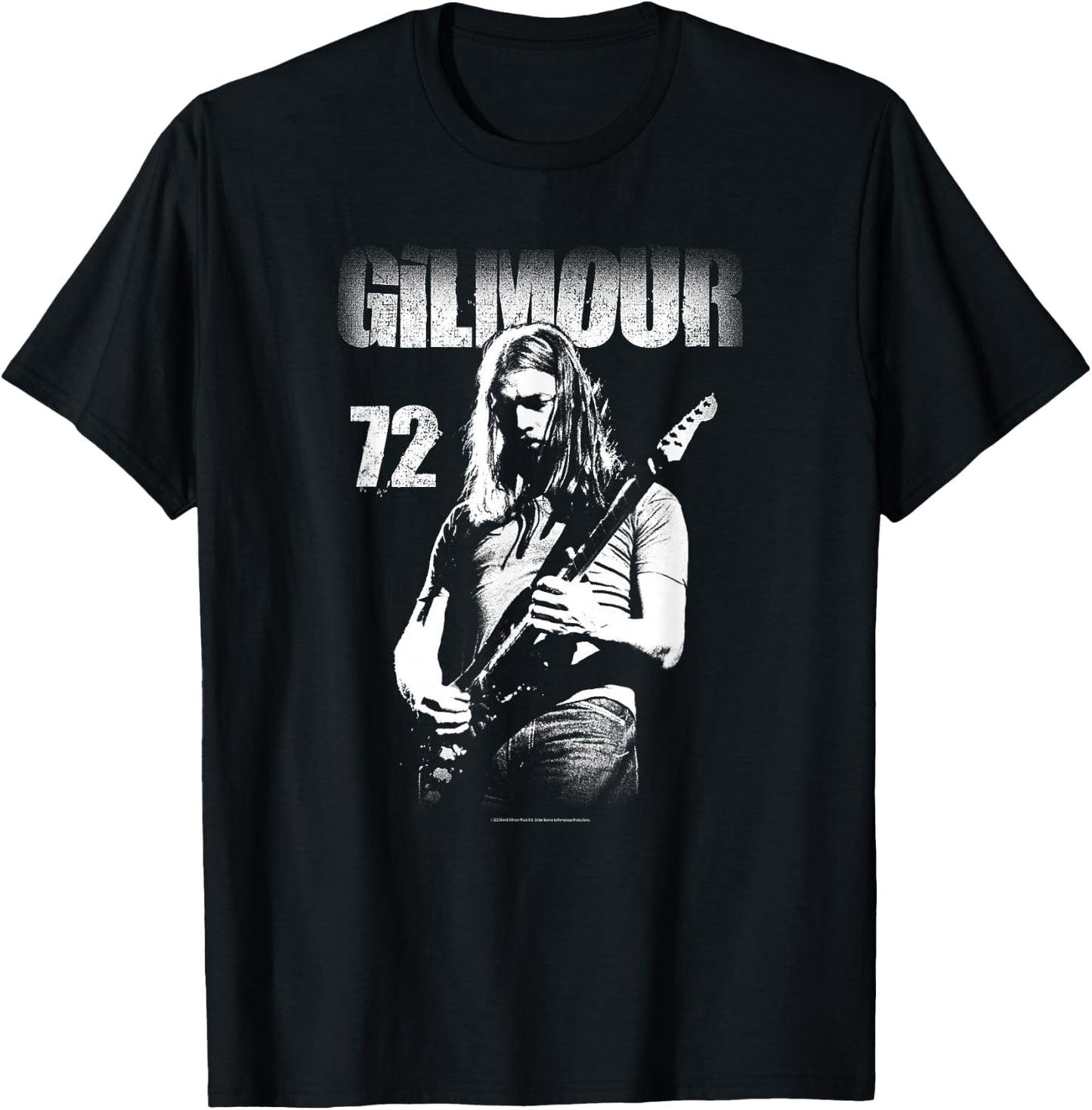 David Gilmour 1972 Photo T-Shirt - T-Shirt | Black