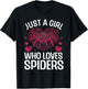 Funny Spider Arts For Girls Women Kids Arachnid Spider Lover T-Shirt - T-Shirt | Black