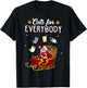 Cats For Everybody Christmas Cat Funny Xmas Women Santa Kids T-Shirt - T-Shirt | Black