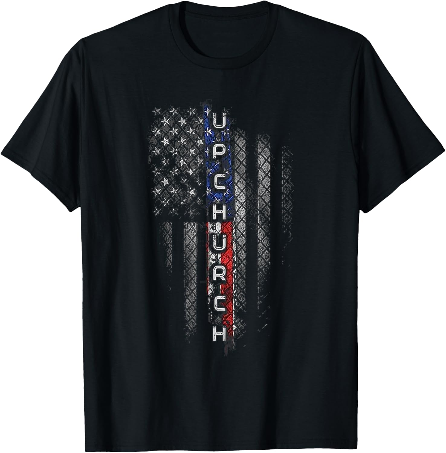 Upchurch Family American Flag T-Shirt - T-Shirt | Black