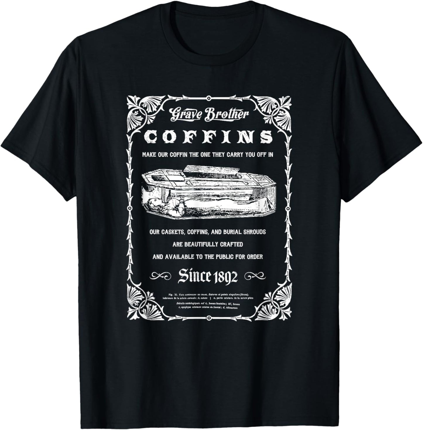 Grave Brothers Funeral Coffins And Caskets T-Shirt - T-Shirt | Black