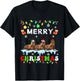 Funny Sea lion Christmas Squad Xmas Women Men Kids T-Shirt - T-Shirt | Black