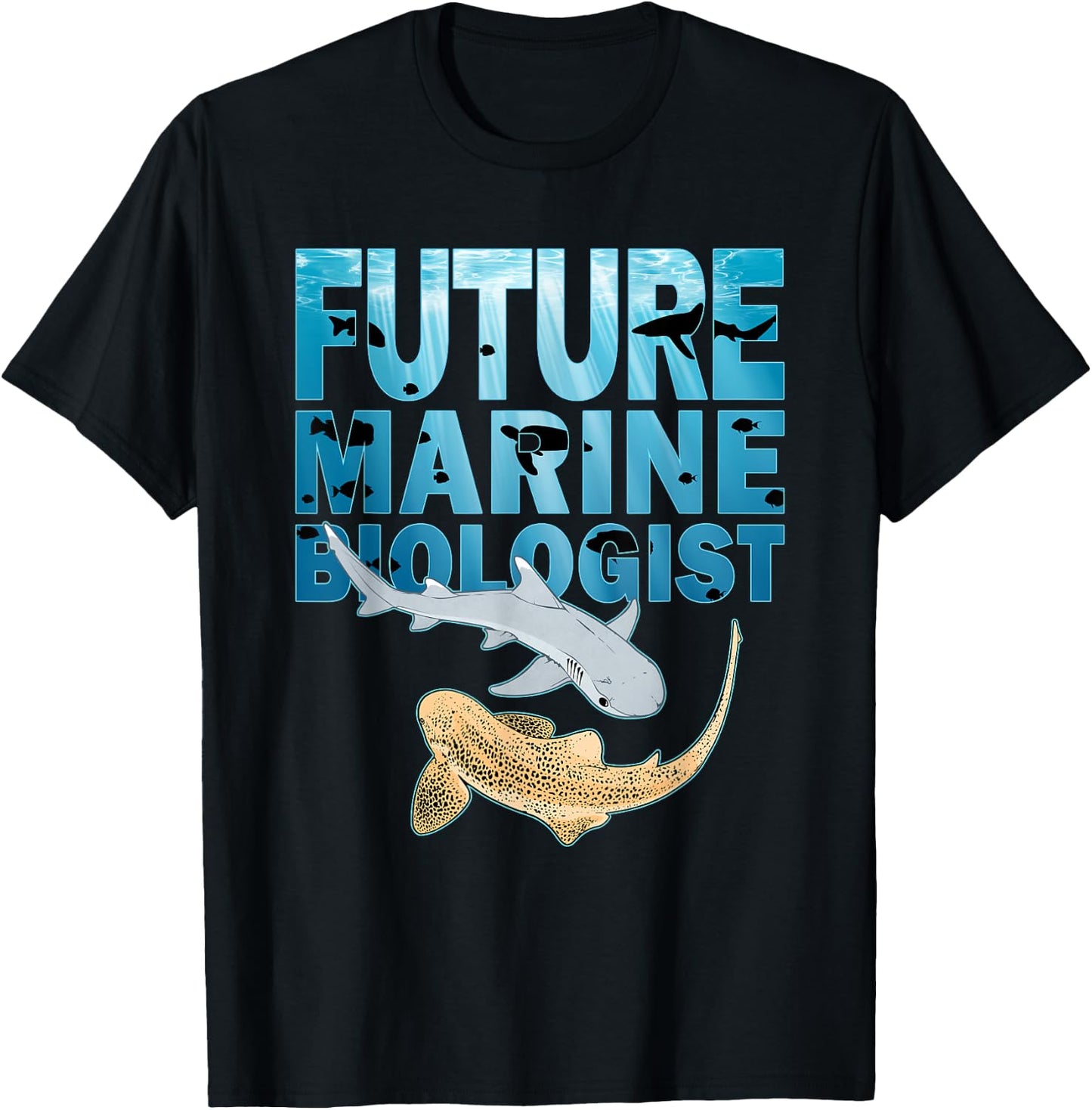 Future Marine Biologist Leopard Shark T-Shirt - T-Shirt | Black