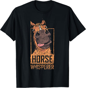 Horse Whisperer Equestrian Lover Rider Riding T-Shirt - T-Shirt | Black