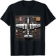 WW2 Warplane P51 Mustang Assembly Parts Blueprint T-Shirt - T-Shirt | Black
