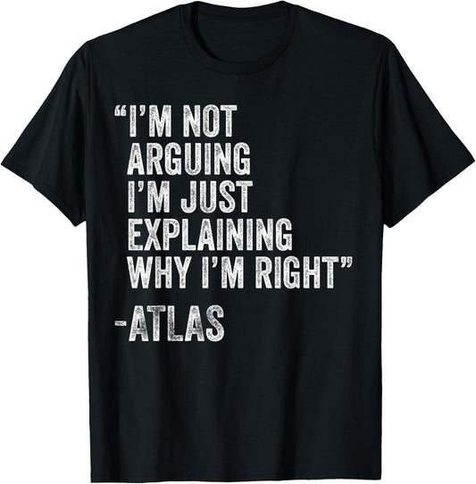 ATLAS Quote Funny Birthday Custom Name Idea Engineer T-Shirt - T-Shirt | Black