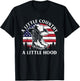 A Little Country A Little Hood Vintage Cowboy Hat USA Flag T-Shirt - T-Shirt | Black