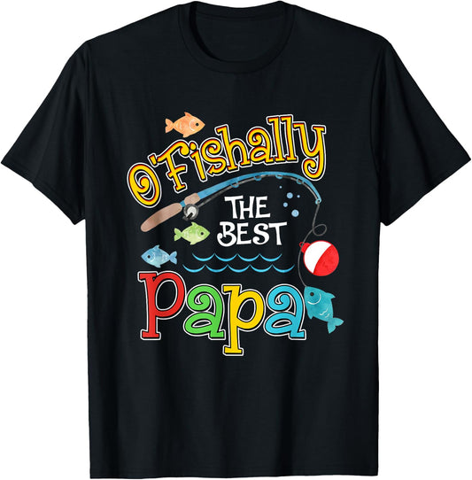 Ofishally The Best Papa of the Birthday Boy T-Shirt - T-Shirt | Black