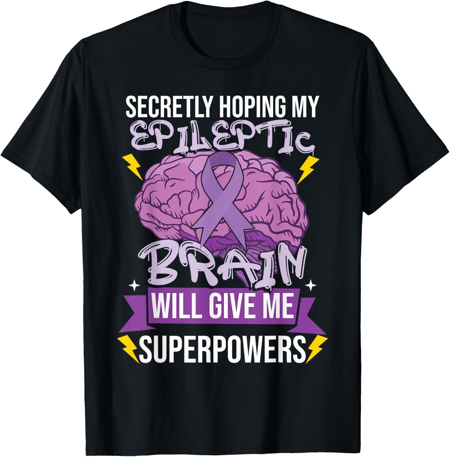 Funny Epilepsy T-Shirt - T-Shirt | Black
