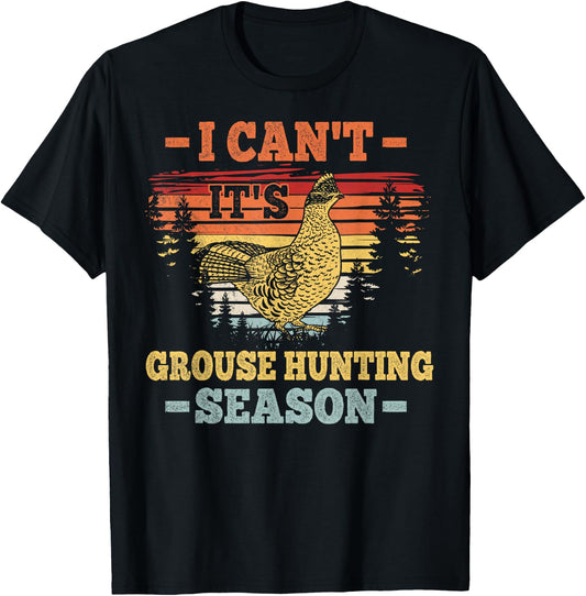 Ruffed Grouse Hunting Design for a Ruffed Grouse hunter T-Shirt - T-Shirt | Black