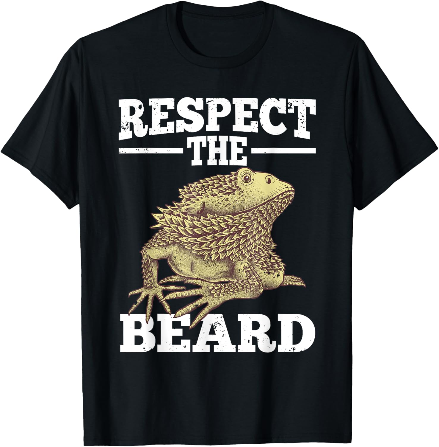 Cool Bearded Dragon Women Reptile Lizard Herpetology T-Shirt - T-Shirt | Black