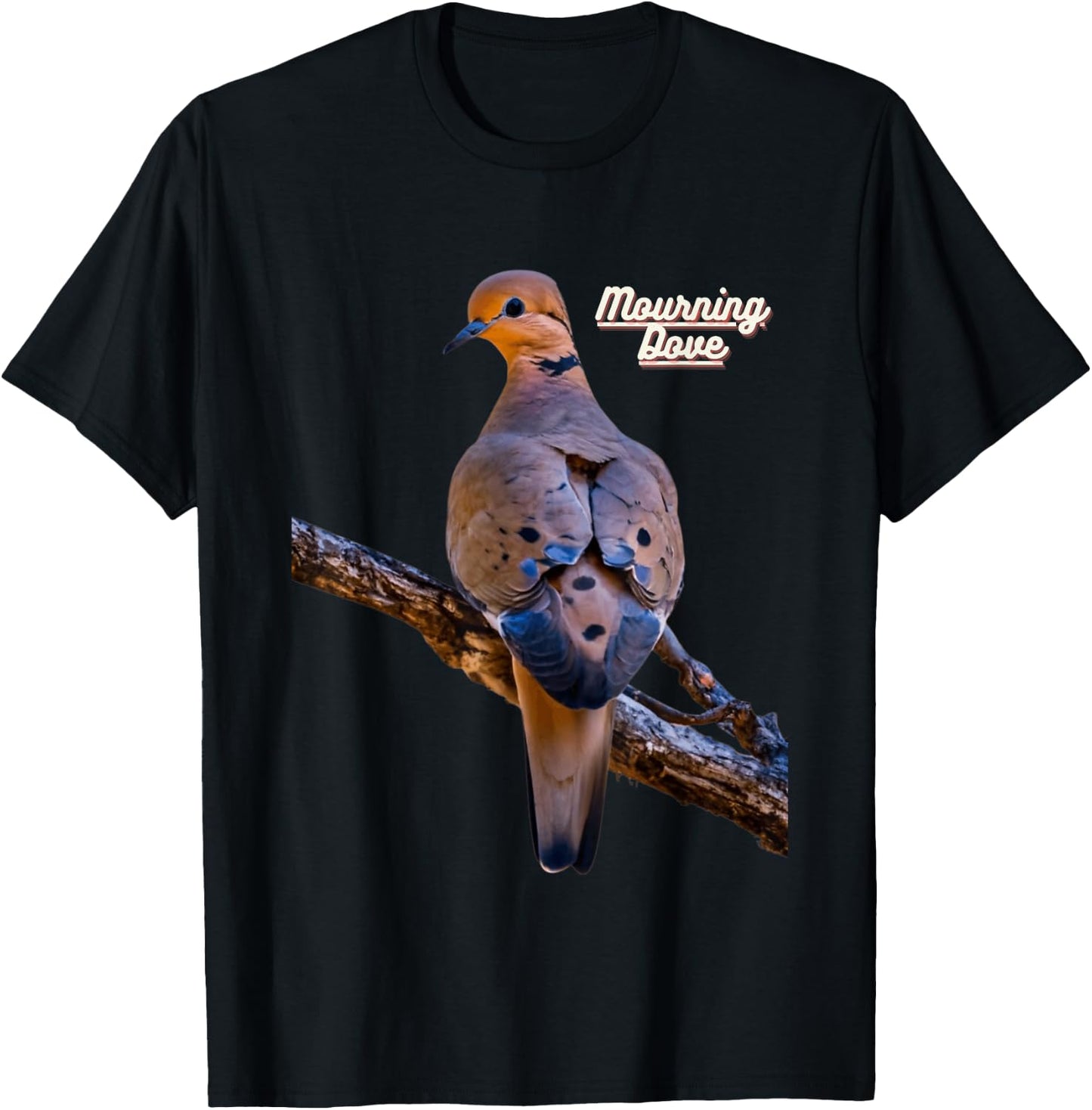 Mourning Dove Bird Watchers Bird Lovers T-Shirt - T-Shirt | Black