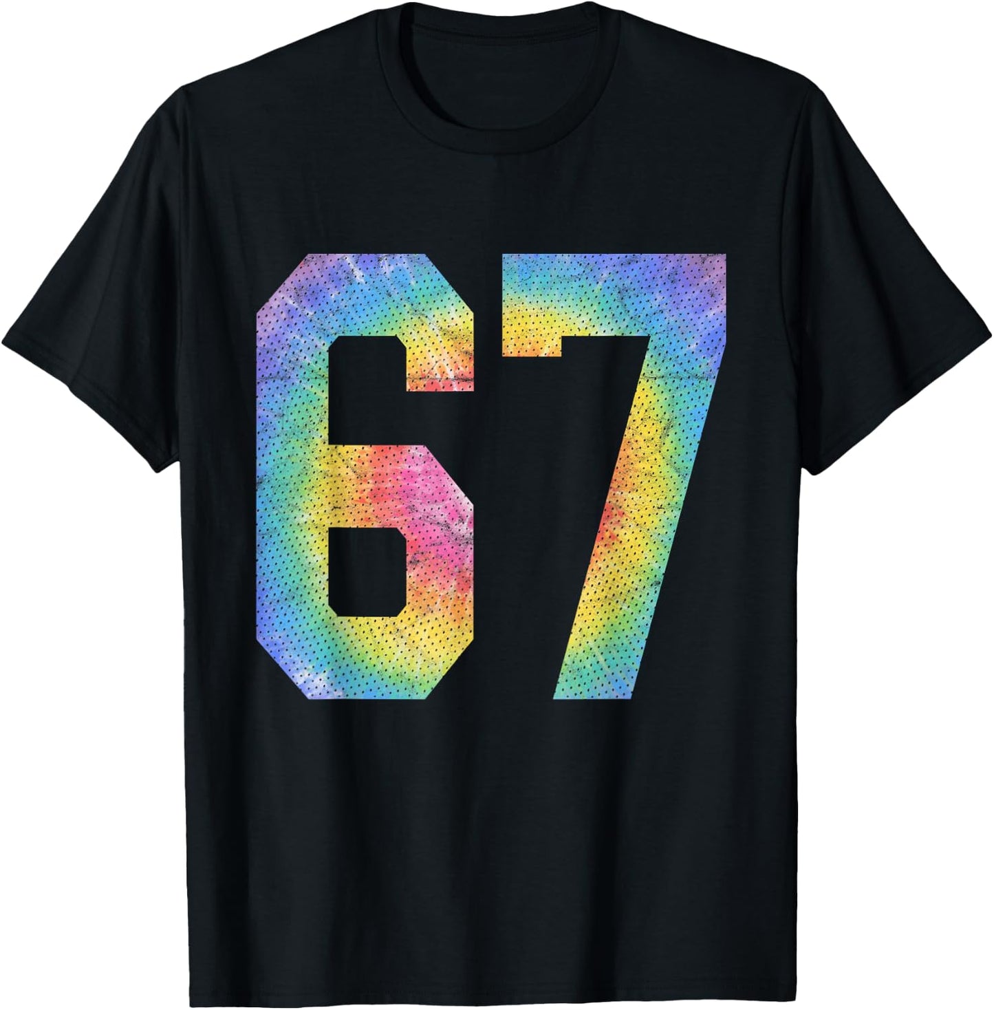 Number 67 Numbered Uniform Sports Team Jersey 67th Birthday T-Shirt - T-Shirt | Black