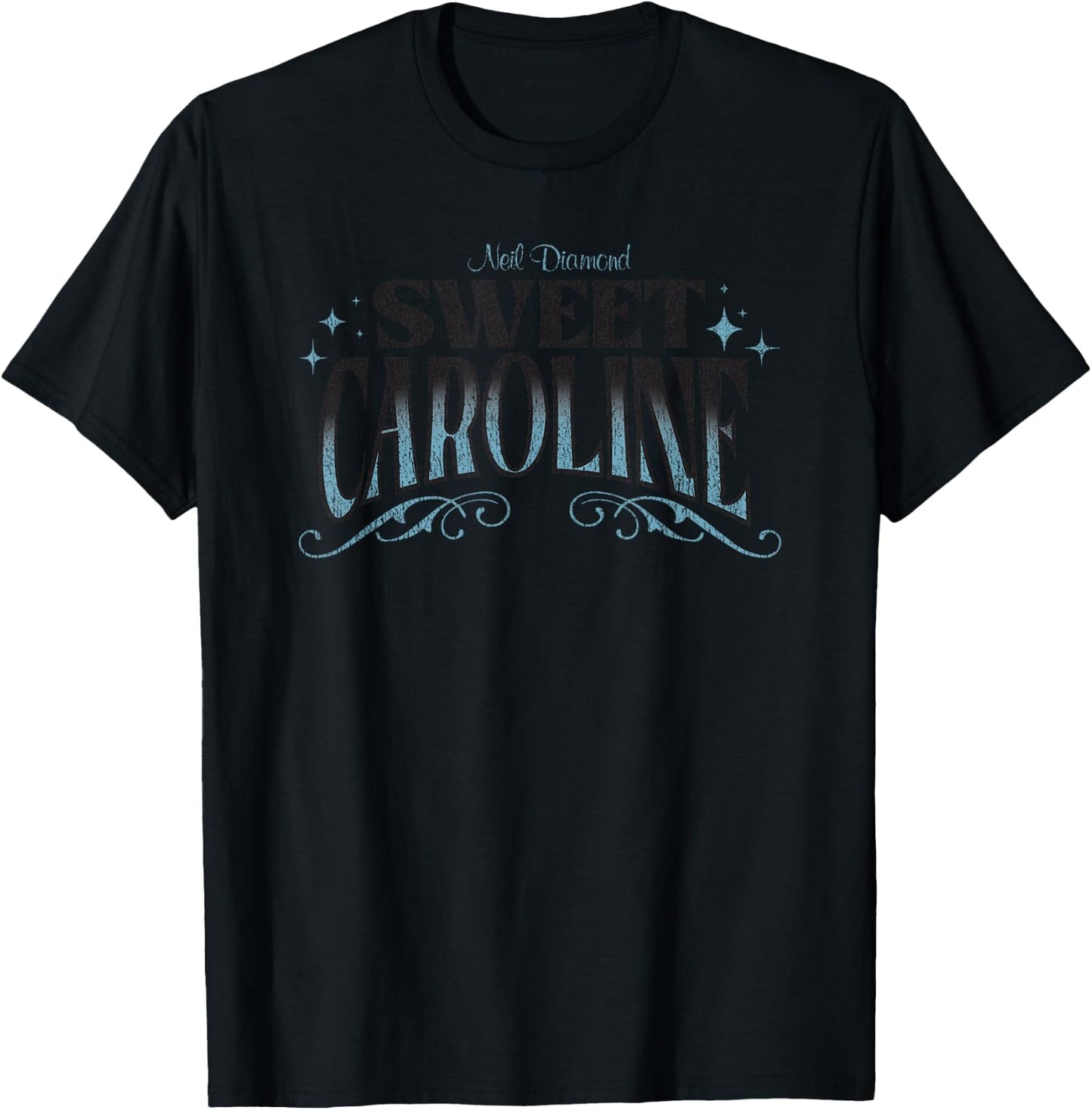 Official Neil Diamond Sweet Caroline T-Shirt - T-Shirt | Black