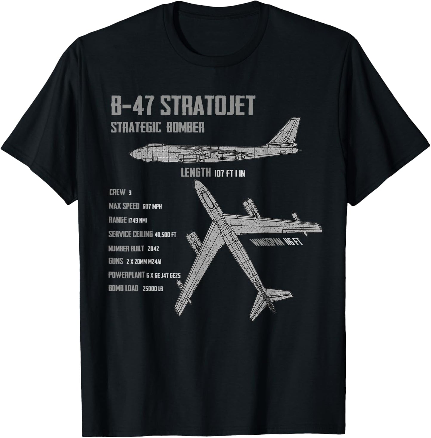 B-47 Stratojet T-Shirt - T-Shirt | Black
