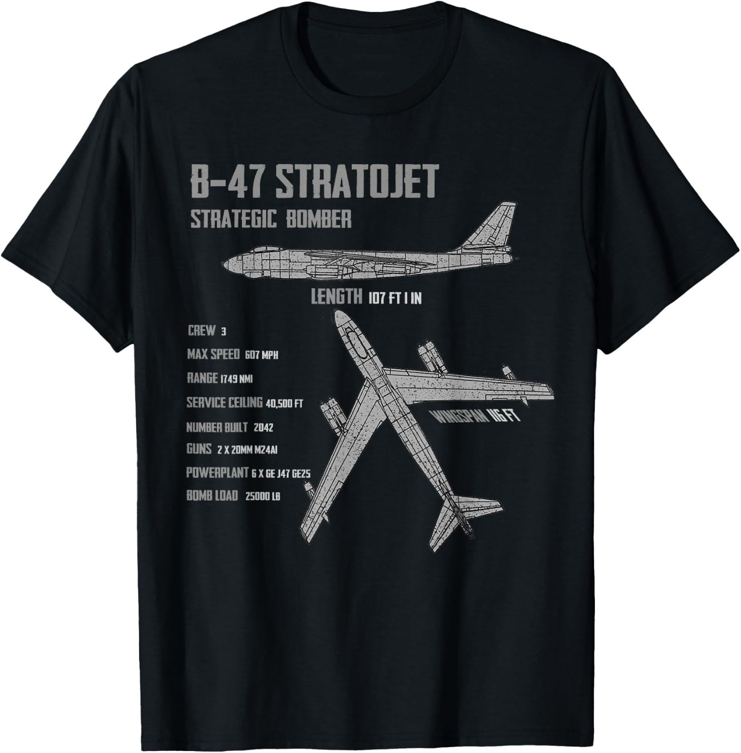 B-47 Stratojet T-Shirt - T-Shirt | Black