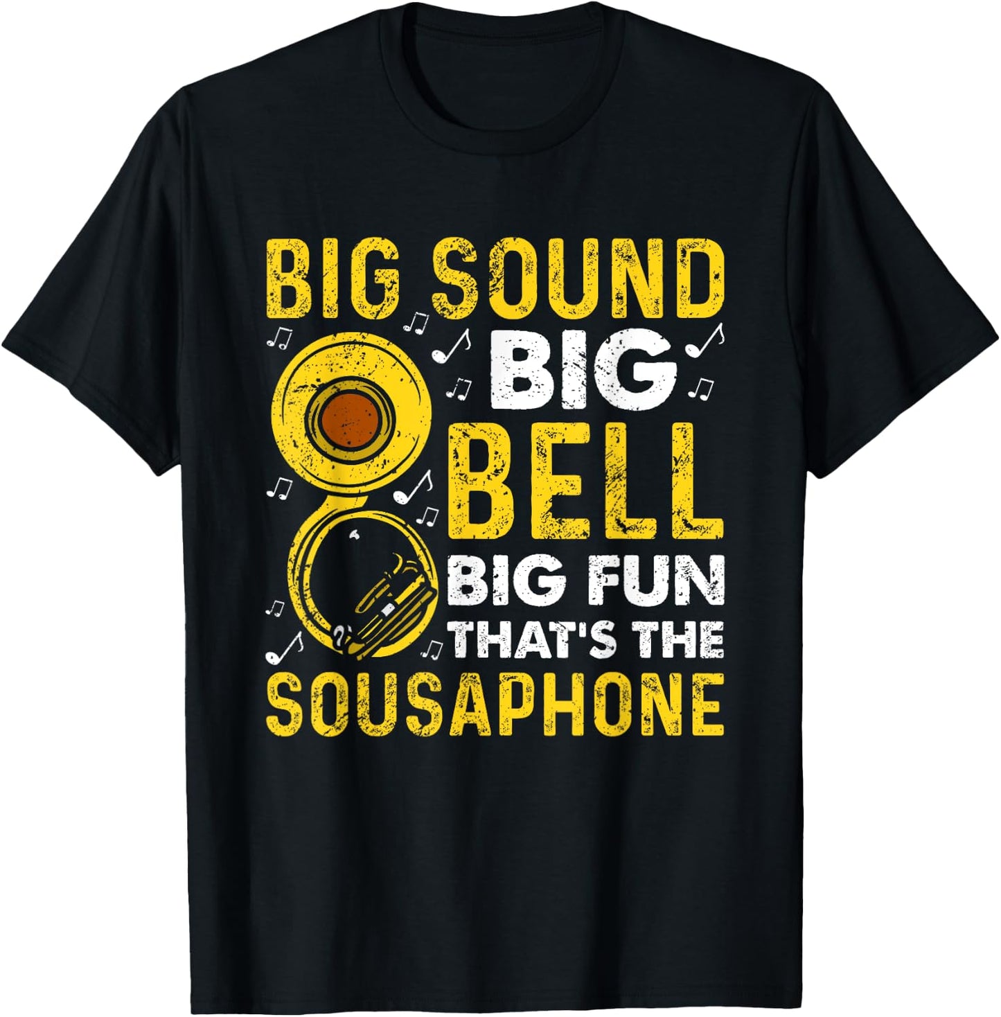 Funny sousaphone brass band player marching band Sousaphone T-Shirt - T-Shirt | Black