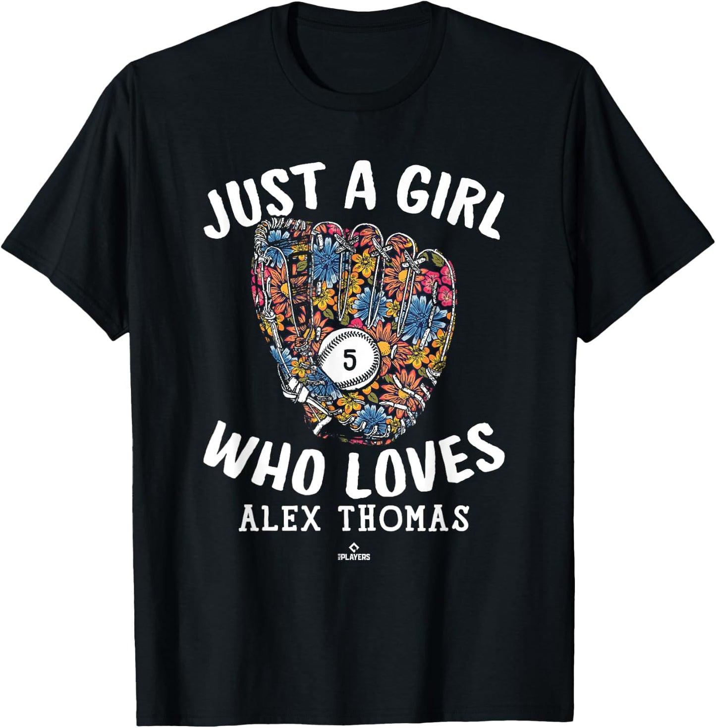 Just A Girl Who Loves Alek Thomas Arizona MLBPA T-Shirt - T-Shirt | Black