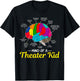 Mind Of A Theater Kid Brain Musical Theatre Gift Nerd T-Shirt - T-Shirt | Black