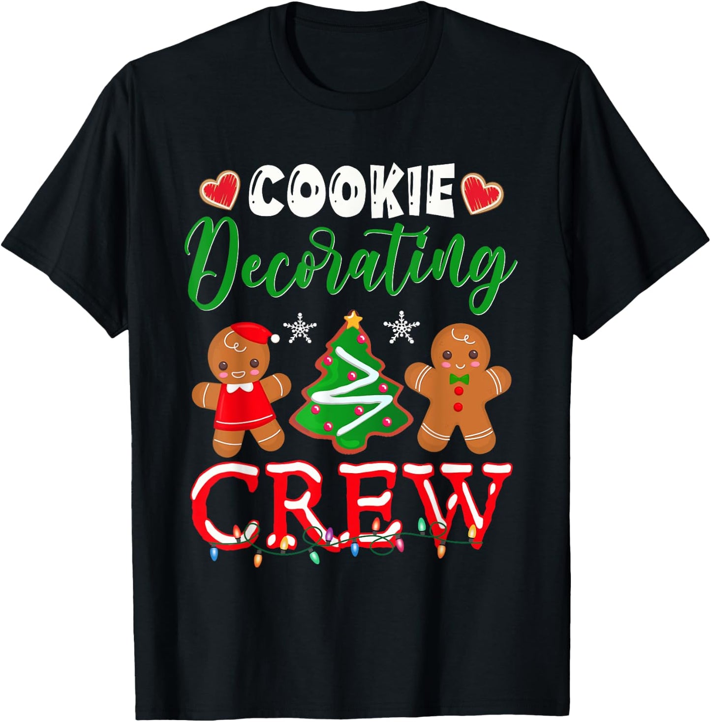 Cookie Decorating Crew Christmas Baker T-Shirt - T-Shirt | Black