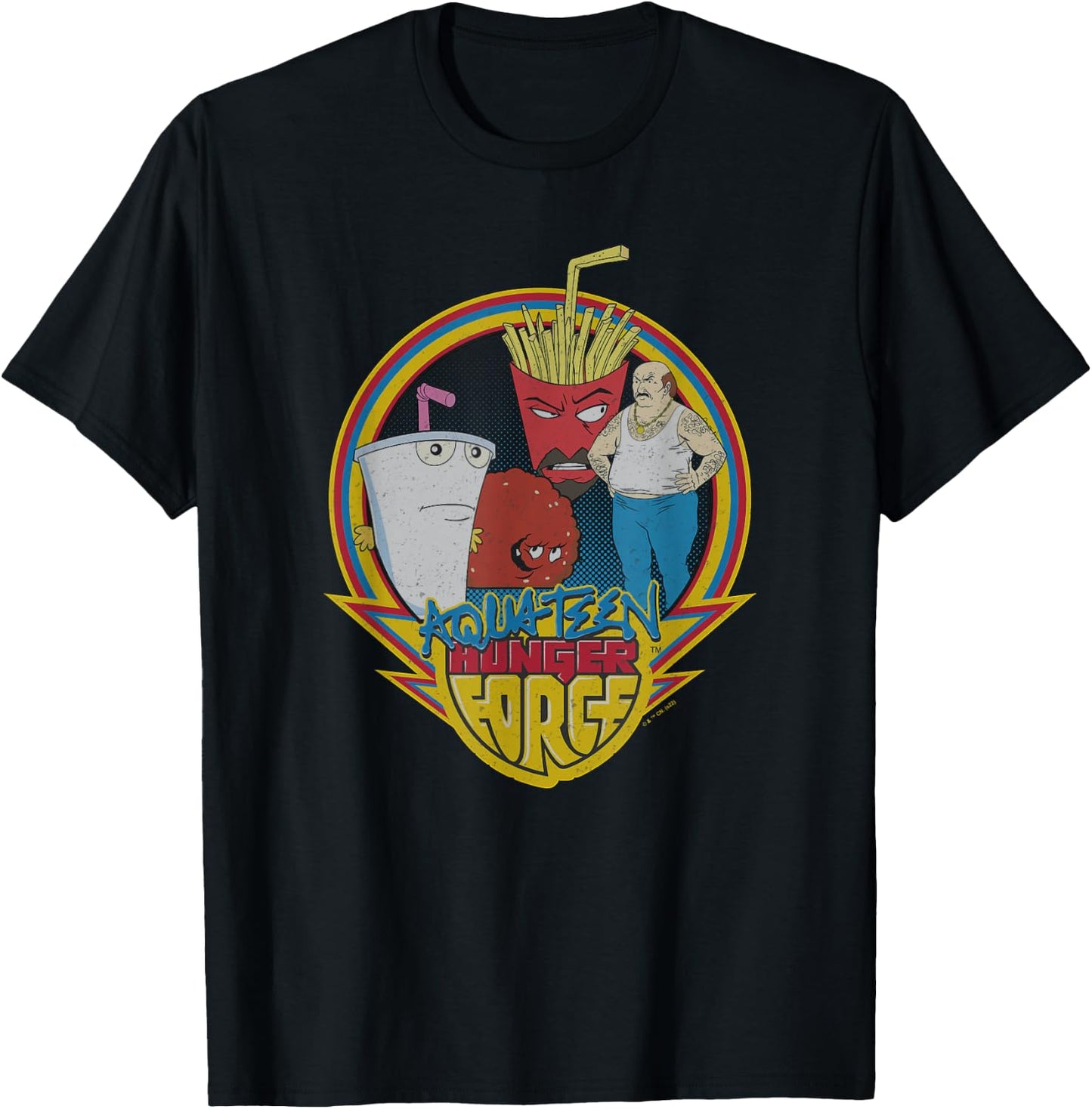 Aqua Teen Hunger Force Group Shot Box Up T-Shirt - T-Shirt | Black