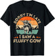 Sorry I'm Late I Saw A Fluffy Cow Highland Cow Farmer Lover T-Shirt - T-Shirt | Black